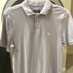 Abercrombie Lavender Polo Shirt Size M